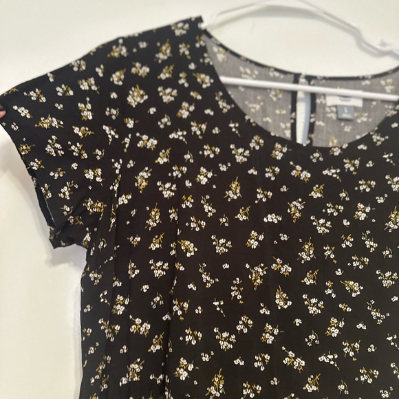 Old Navy Black Floral Mini Dress - Picture 6 of 7